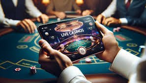 Tampilan meja Blackjack live-dealer di aneka gaming